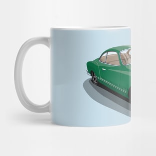 karmann ghia in dark green Mug